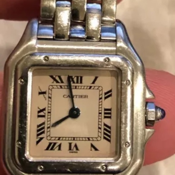 Cartier silver panther watch - Picture 5 of 6